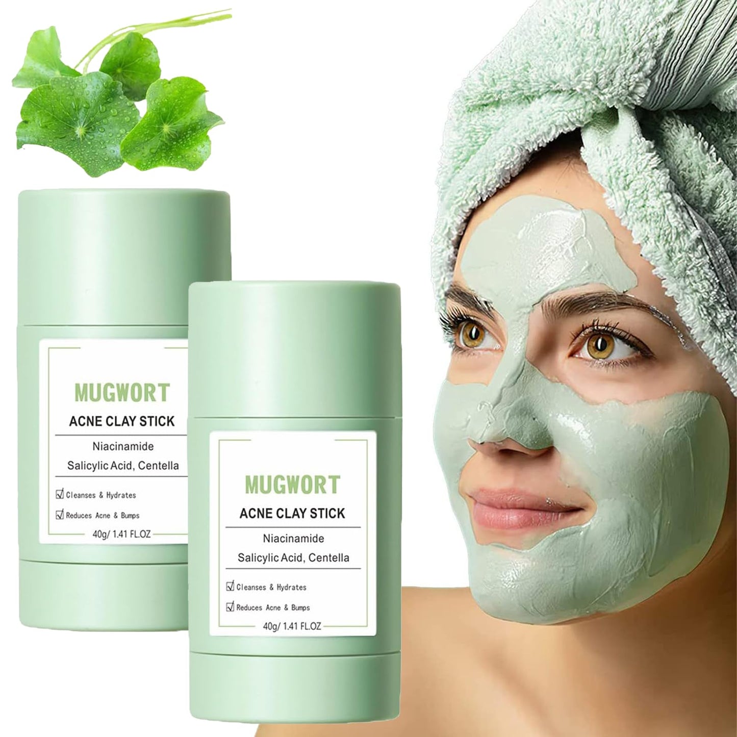 Skintific Mugwort Acne Clay Stick (40gm)
