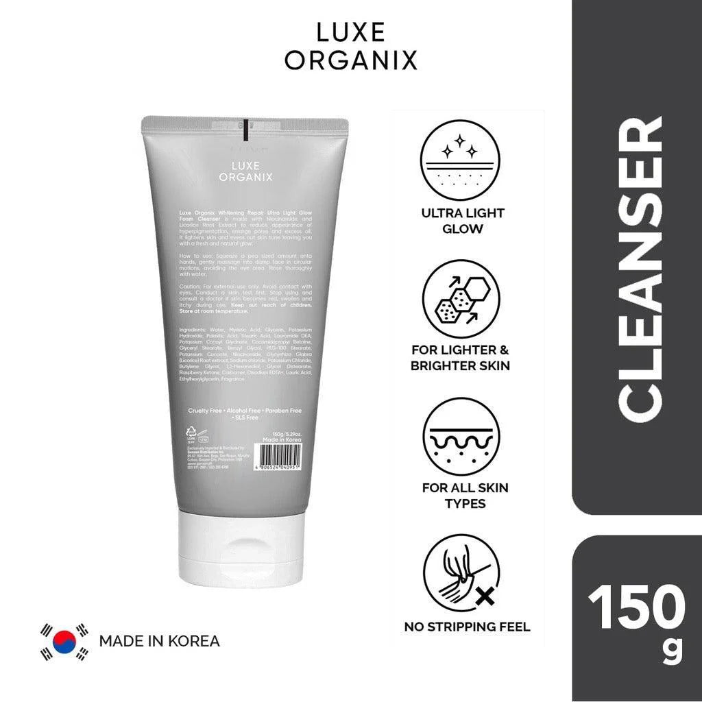 Luxe Organix Whitening Repair Cleanser Niacinamide 2% Cleanser 150ml