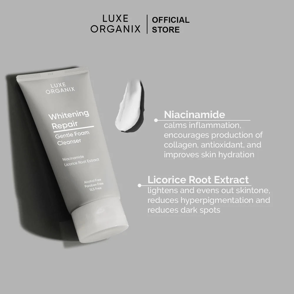 Luxe Organix Whitening Repair Cleanser Niacinamide 2% Cleanser 150ml