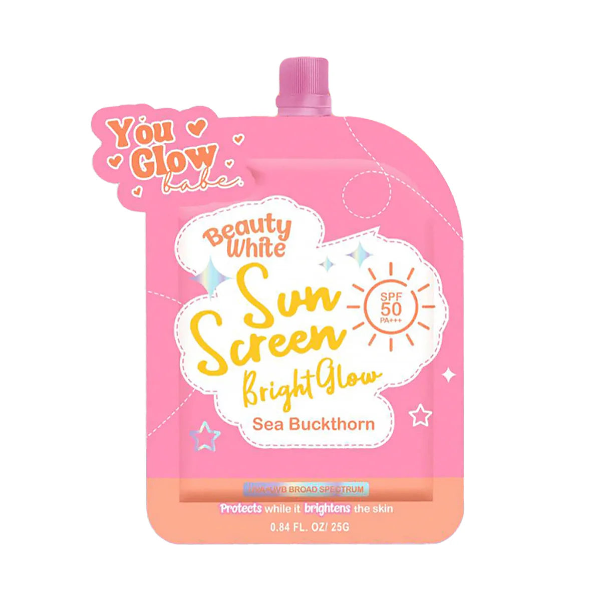 You Glow Babe Beauty White Sunscreen Bright Glow SPF 50 PA+++ Twinpack