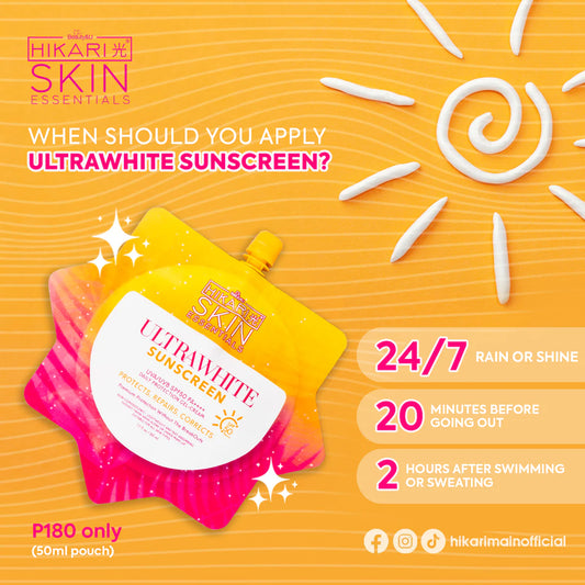 Beauty&U Hikari Skin Essentials Ultrawhite Sunscreen SPF50 PA++++ 50ml