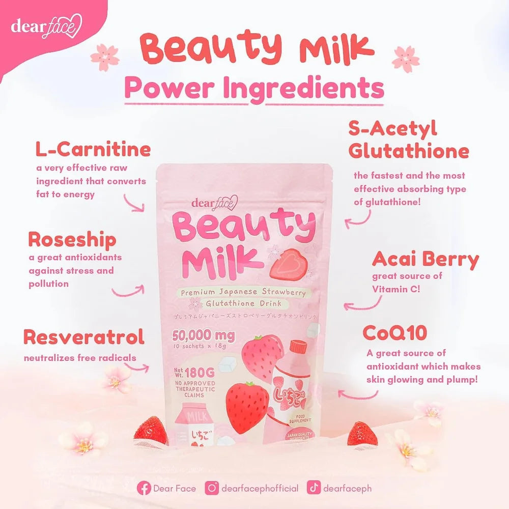 Dear Face Beauty Milk - Strawberry