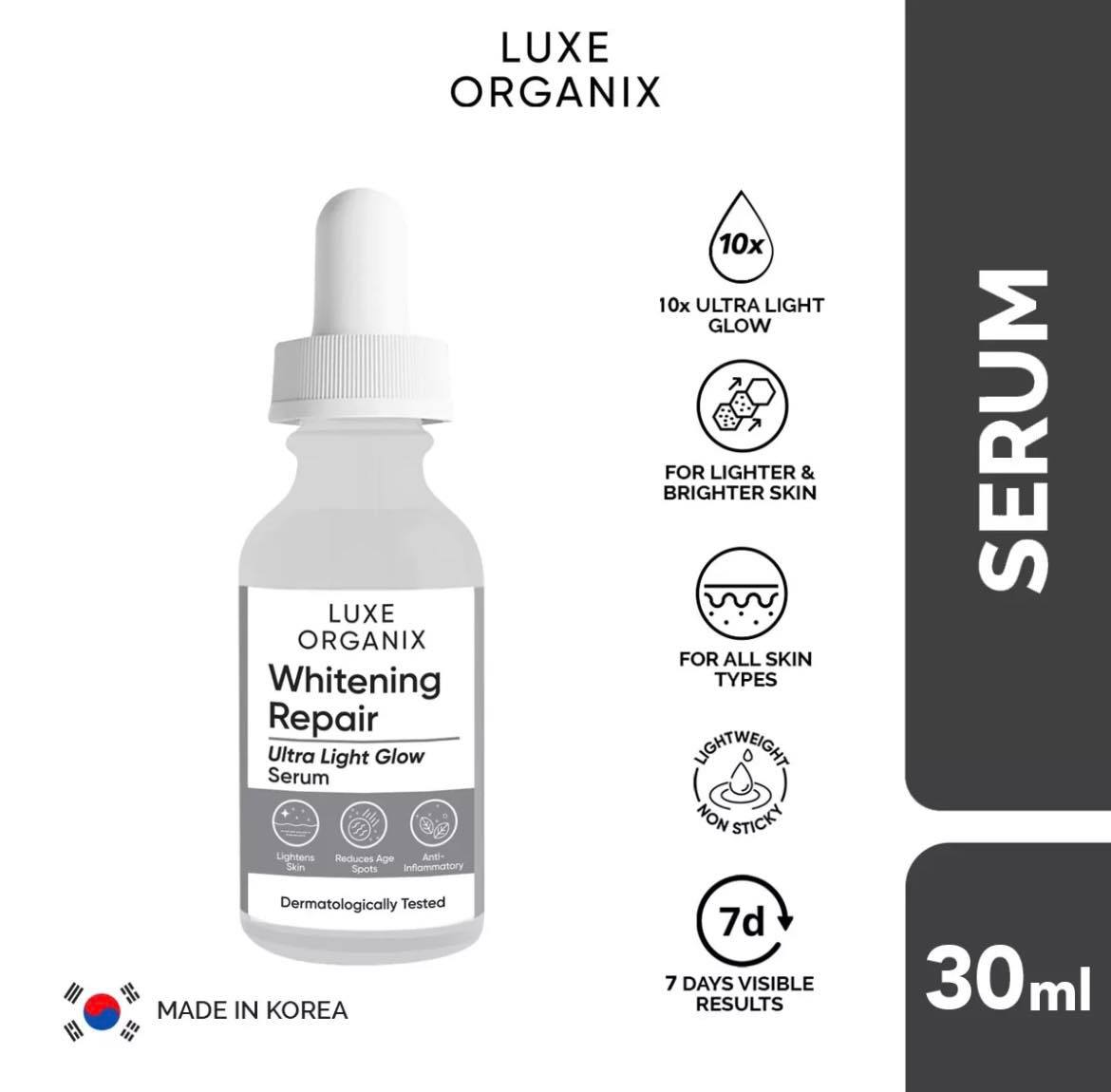 Luxe Organix Whitening Repair Serum Niacinamide 10% 30ml