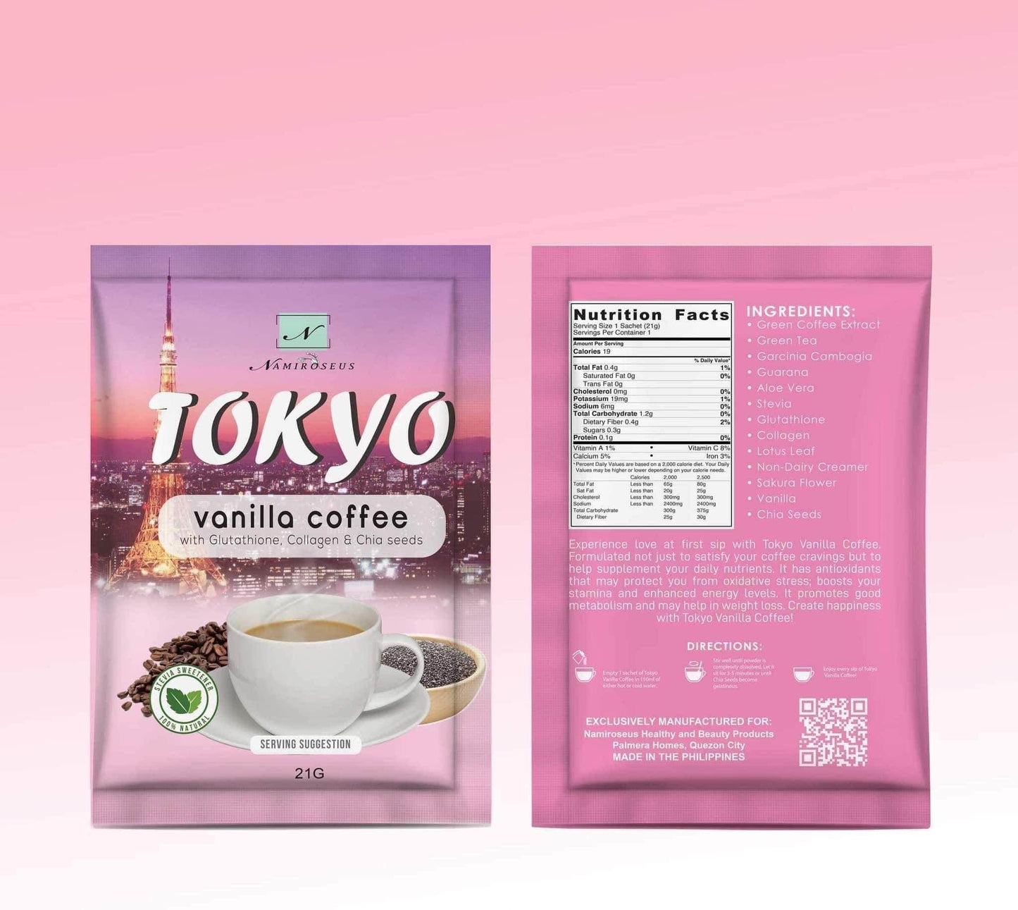 Namiroseus Tokyo Vanilla Coffee (21g x 10 sachets)