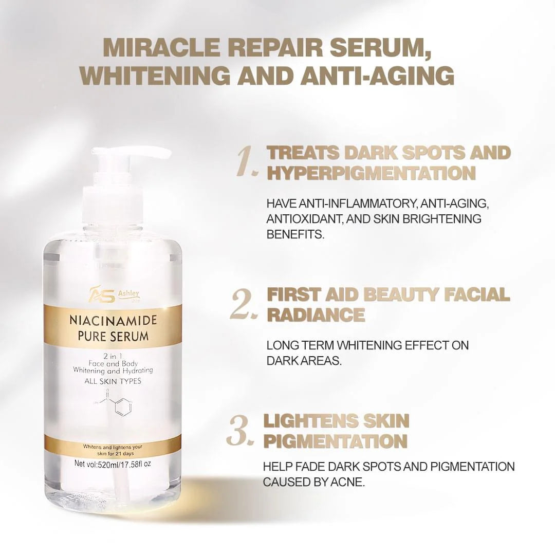 Ashley Shine Niacinamide Pure Serum For Face And Body 520ml