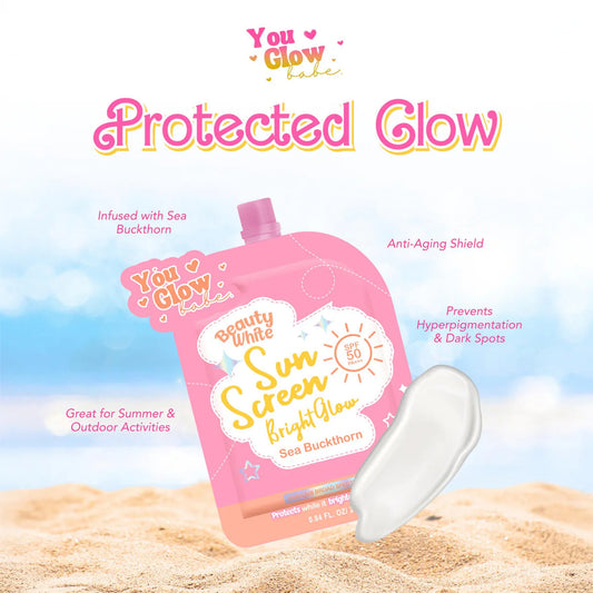 You Glow Babe Beauty White Sunscreen Bright Glow SPF 50 PA+++ Twinpack