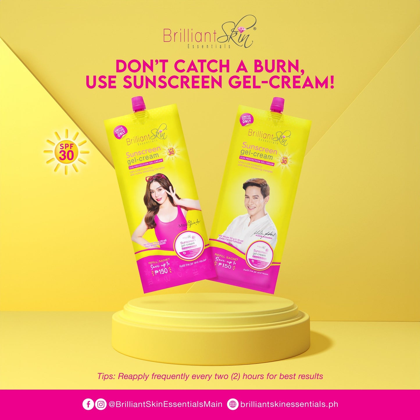 Brilliant Skin Sunscreen Gel Cream