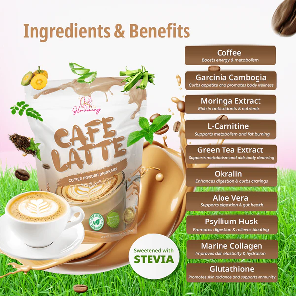 Cris Cosmetics Glowming Café Latte Coffee Powder Drink Mix