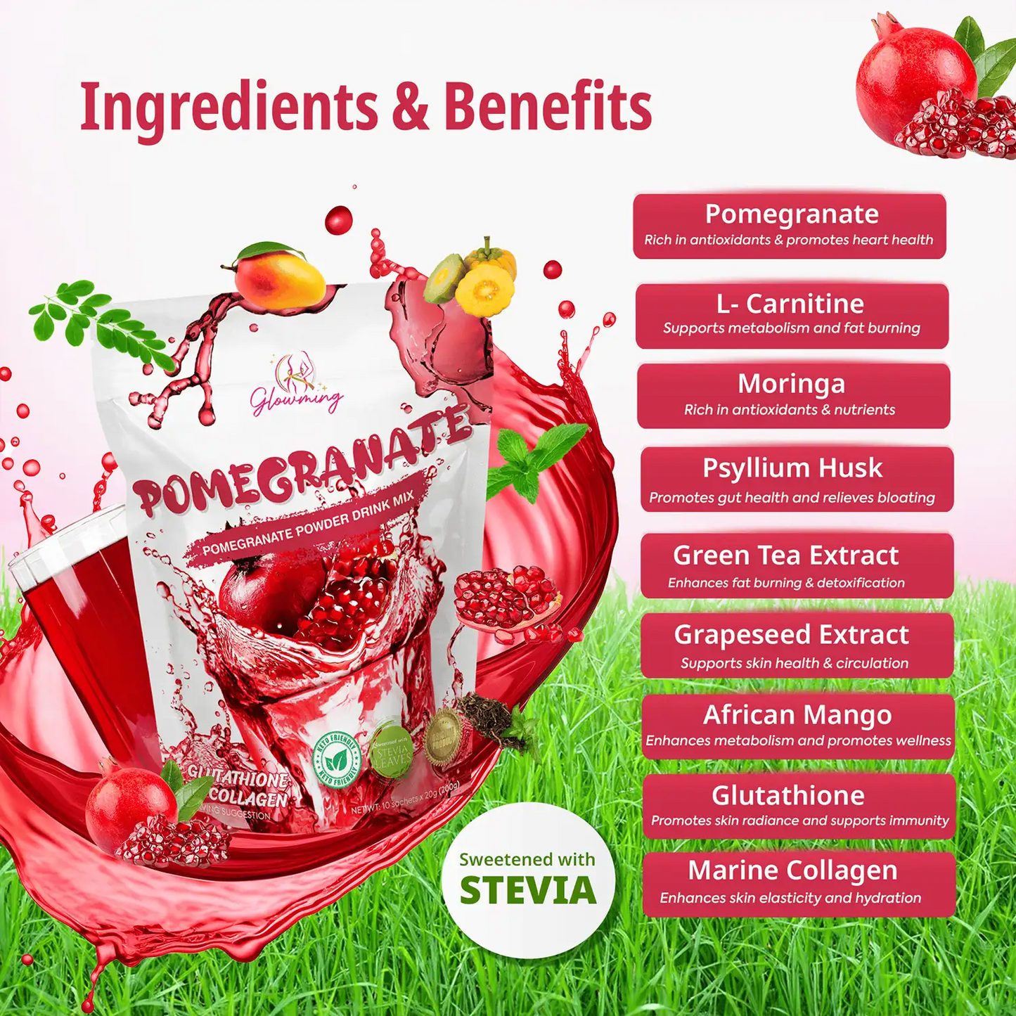 Glowming Detox POMEGRANATE Drink