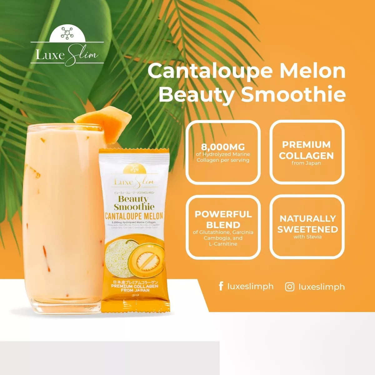 Luxe Slim Cantaloupe Melon (21g x 10 sachets)