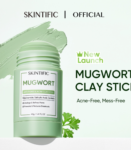 Skintific Mugwort Acne Clay Stick (40gm)